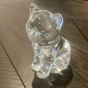 Princess House Lead Crystal Cat Figurine